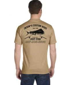 Mud Hole Custom T-Shirt: Vintage Distressed Fish And Rods Gear