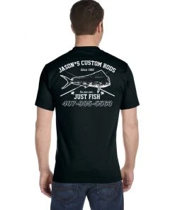 Mud Hole Custom T-Shirt: Vintage Distressed Fish And Rods Gear