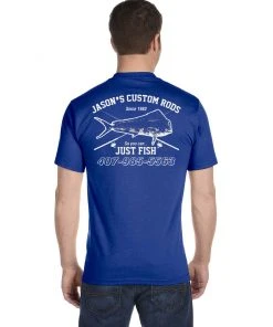 Mud Hole Custom T-Shirt: Vintage Distressed Fish And Rods Gear