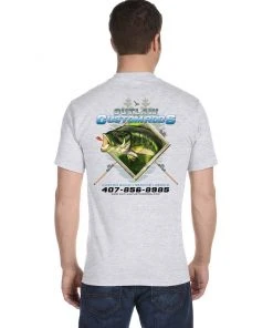 Mud Hole Custom T-Shirt: Largemouth Bass Chasing Lure