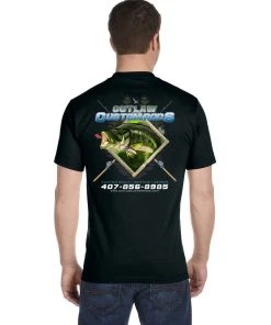 Mud Hole Custom T-Shirt: Largemouth Bass Chasing Lure