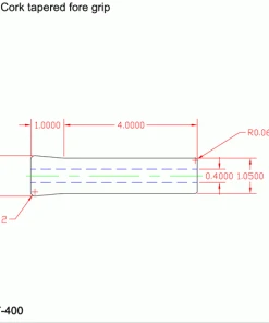 CRB Reverse Tapered Cork Foregrip - 5" Super Grade