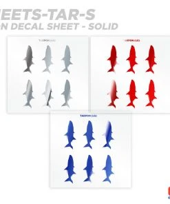 CRB Supplies Tarpon Silhouette Rod Decals - Peel & Stick