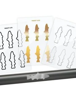 CRB Trout Silhouette Rod Decals - Peel & Stick