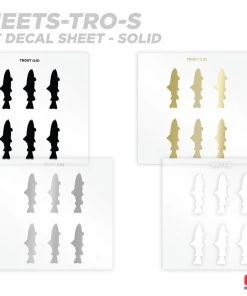 CRB Trout Silhouette Rod Decals - Peel & Stick
