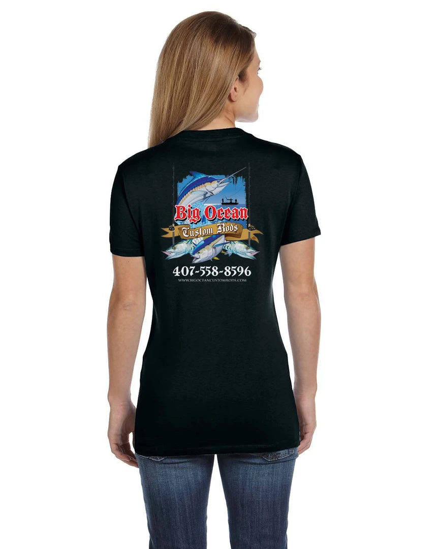 Mud Hole Women's Custom T-Shirt: Assorted Saltwater Gamefish 8 Mud Hole Women's Custom T-Shirt: Assorted Saltwater Gamefish